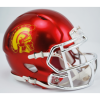 USC Trojans Riddell Speed Candy Red with Chrome silver mask  